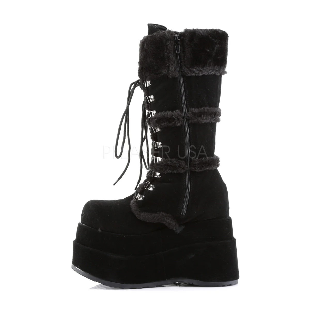 BEAR-202 Black Vegan Suede - Image 3