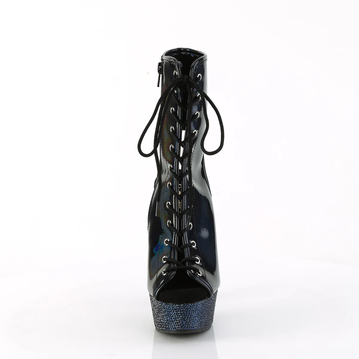 BEJEWELED-1016-6 Black Holo Patent/Midnight Black RS - Image 2
