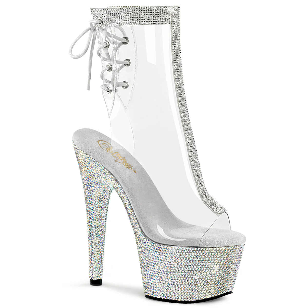 BEJEWELED-1018C-2RS  Clear/Silver RS