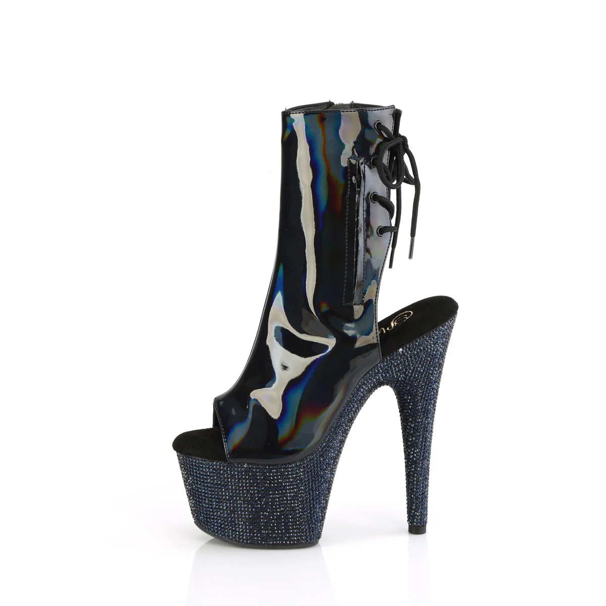 BEJEWELED-1018DM-7  Black Holo Patent/Midnight Black RS - Image 3