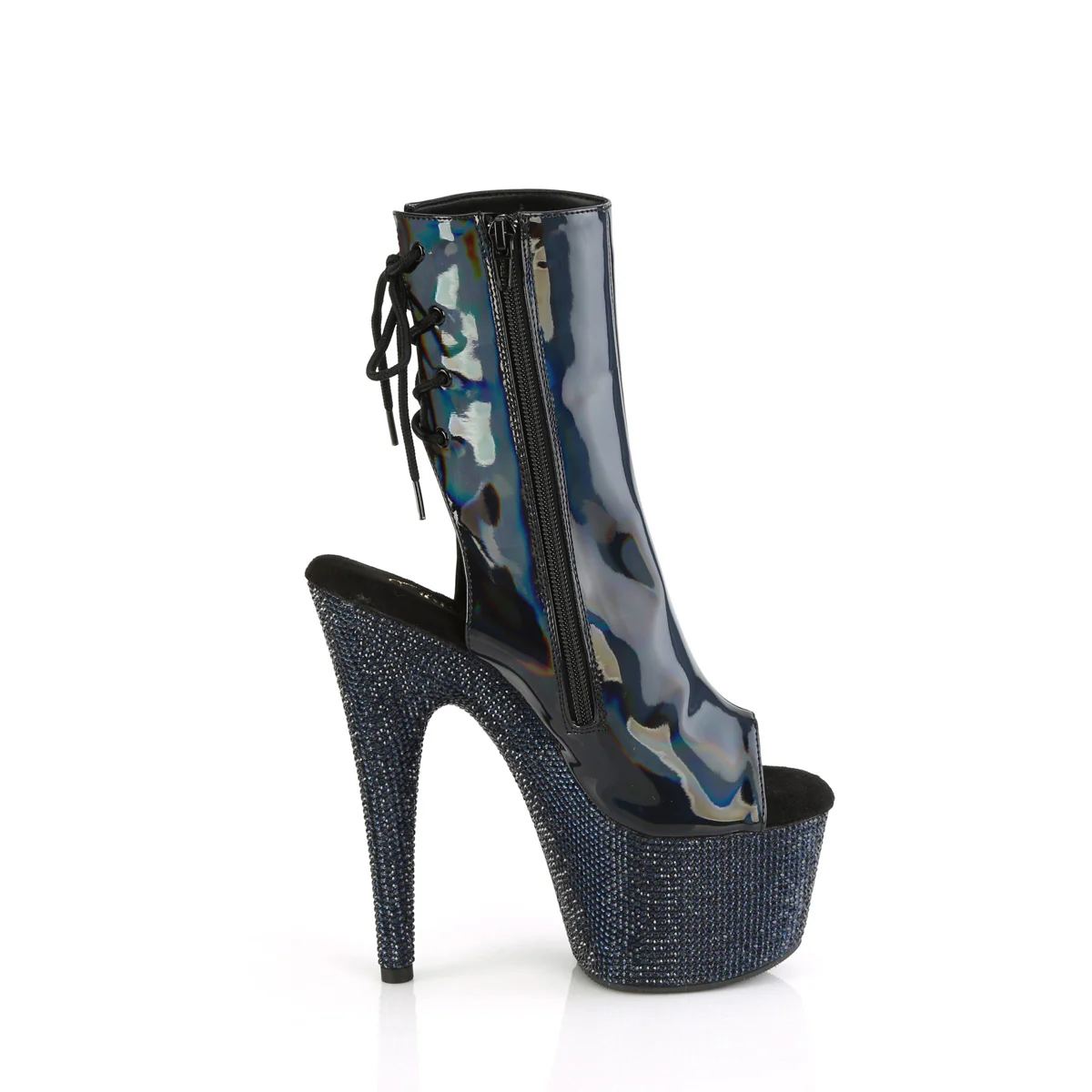 BEJEWELED-1018DM-7  Black Holo Patent/Midnight Black RS - Image 5