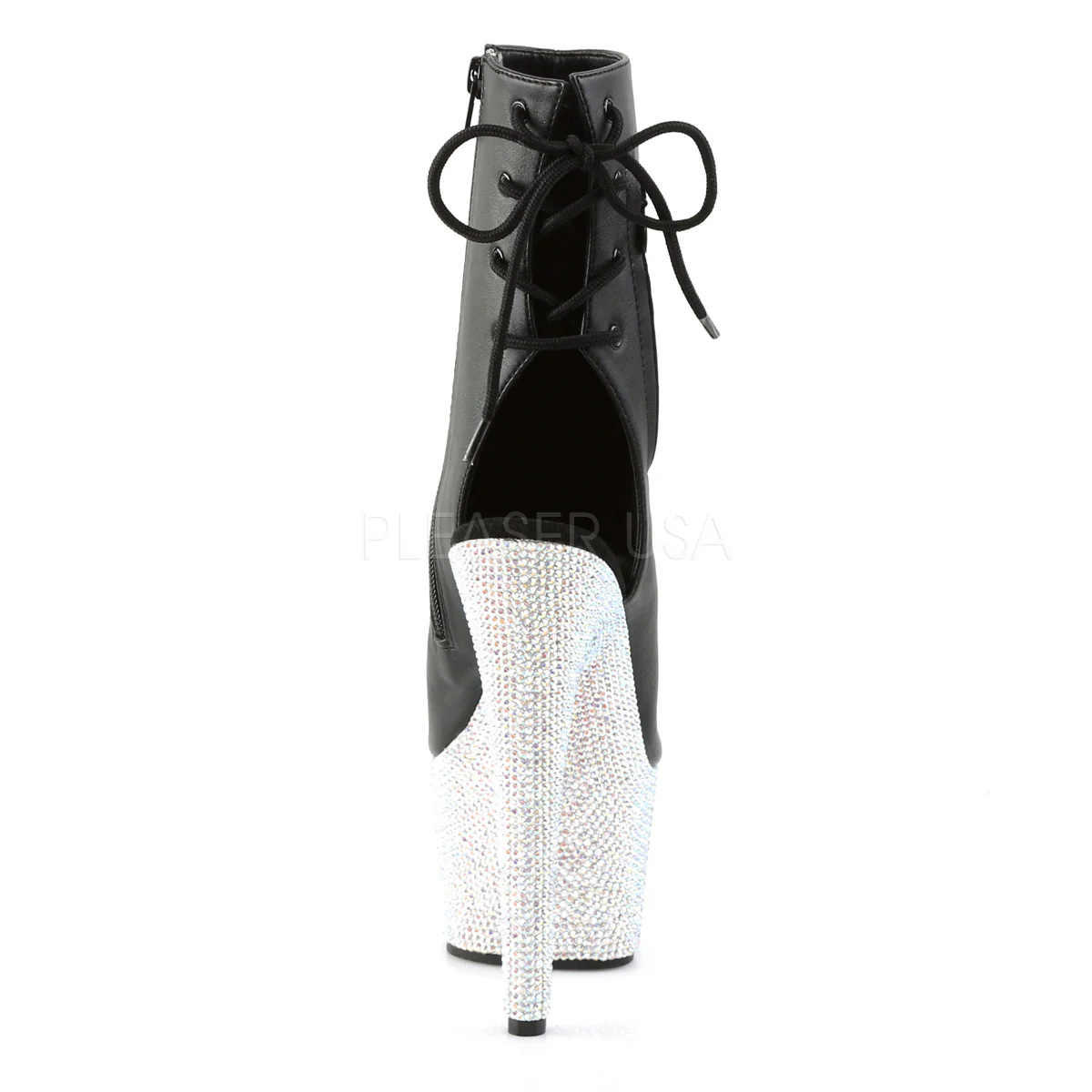 BEJEWELED-1018DM-7  Black Faux Leather/Silver Multi RS - Image 4