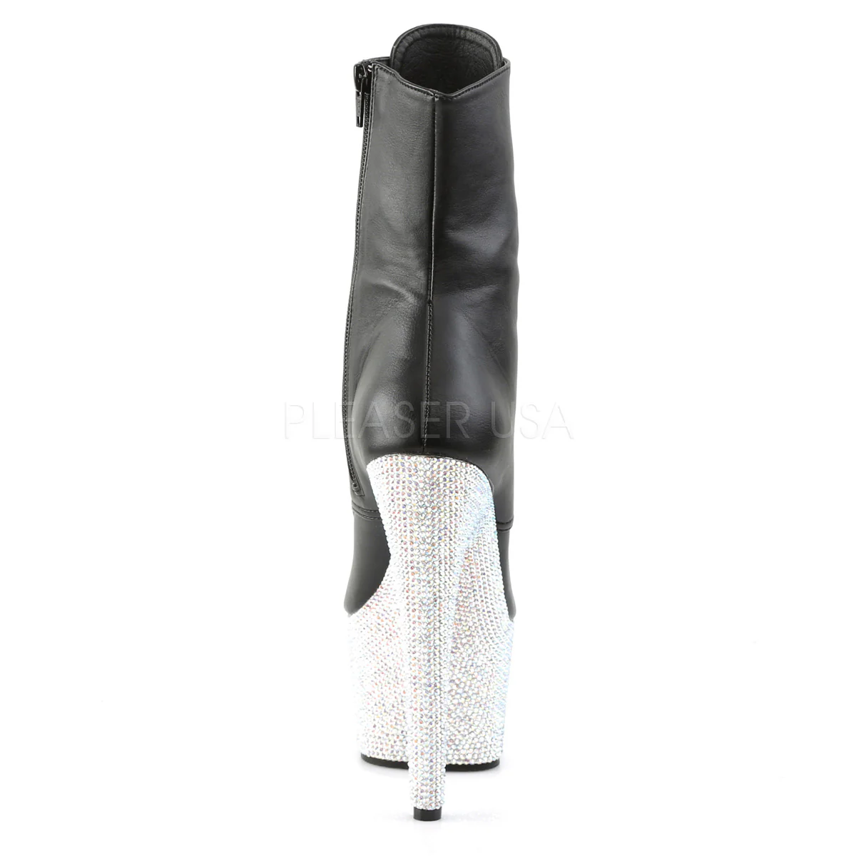 BEJEWELED-1020-7  Black Faux Leather/Silver Multi RS - Image 4