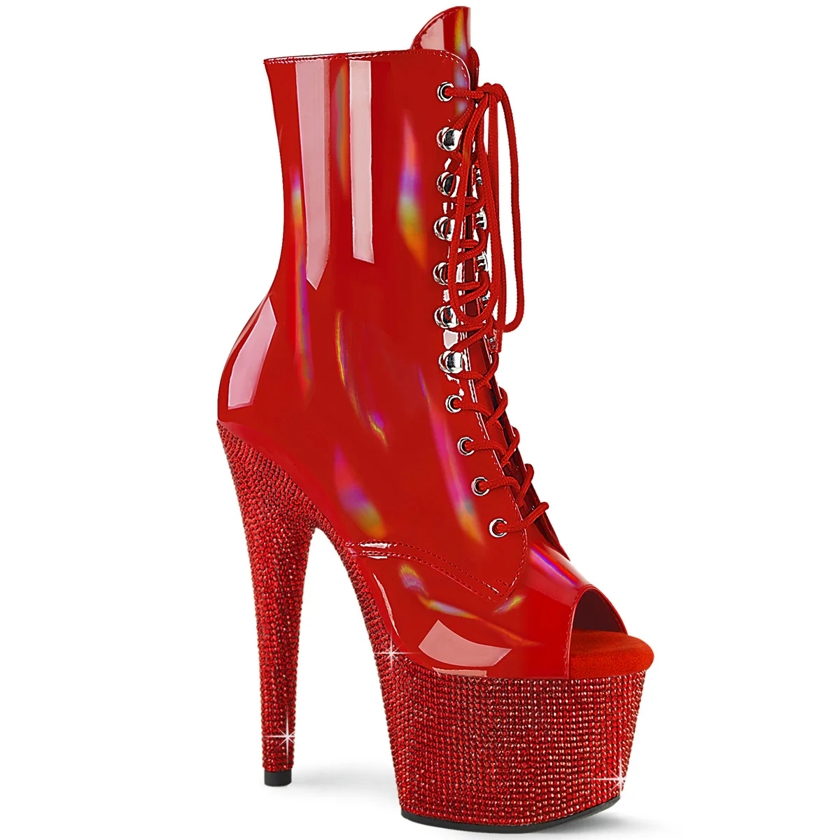 BEJEWELED-1021-7 Red Holo Patent/Red RS