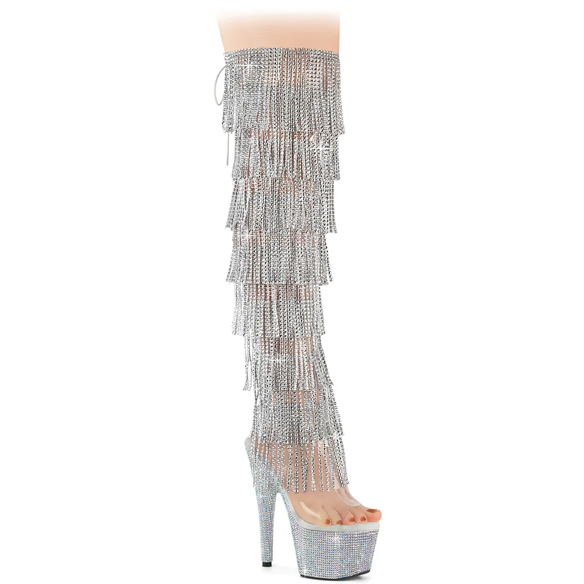 BEJEWELED-3019C-RSF-  Clear/Silver AB RS