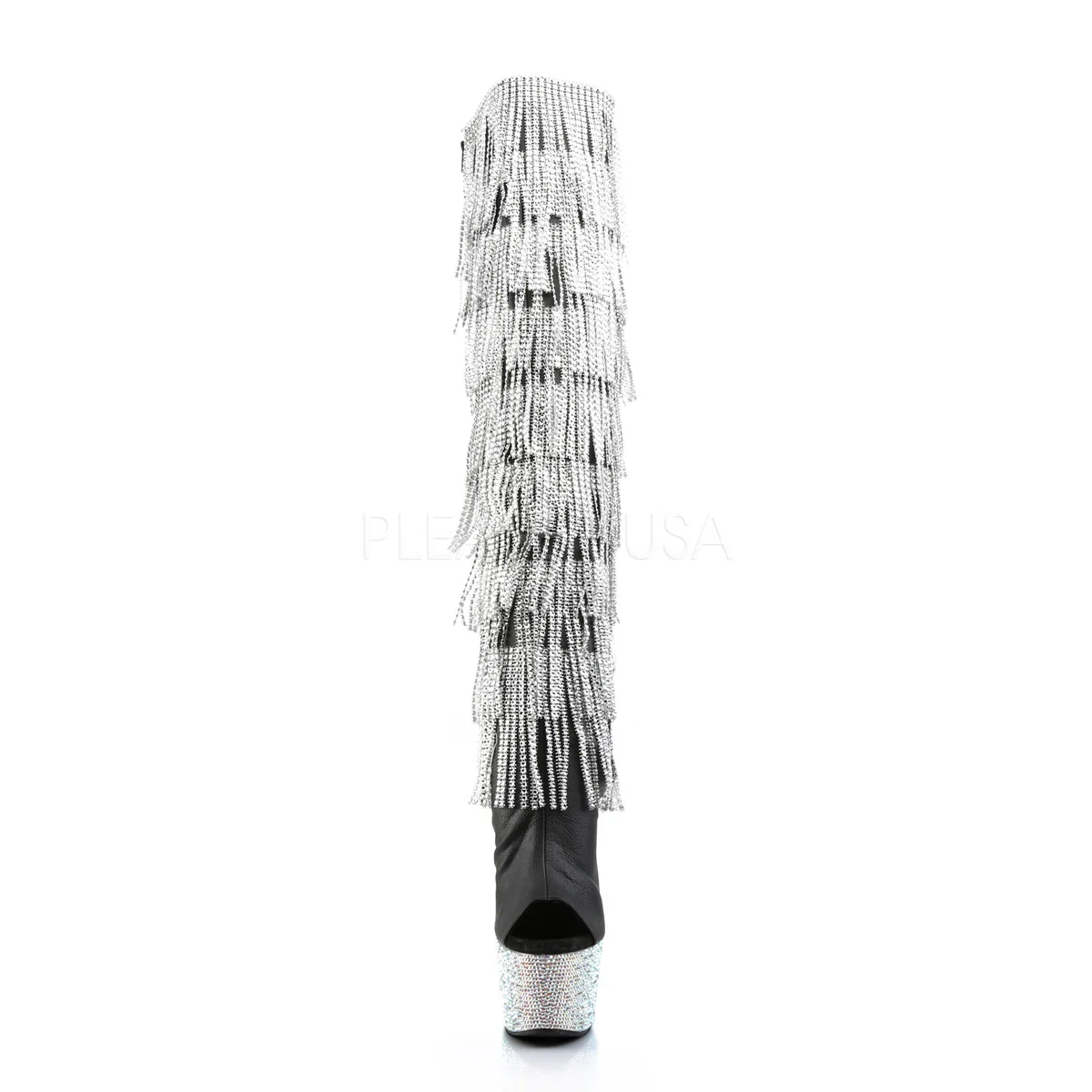 BEJEWELED-3019RSF-7  Black Faux Leather-Silver/Silver Multi RS - Image 2