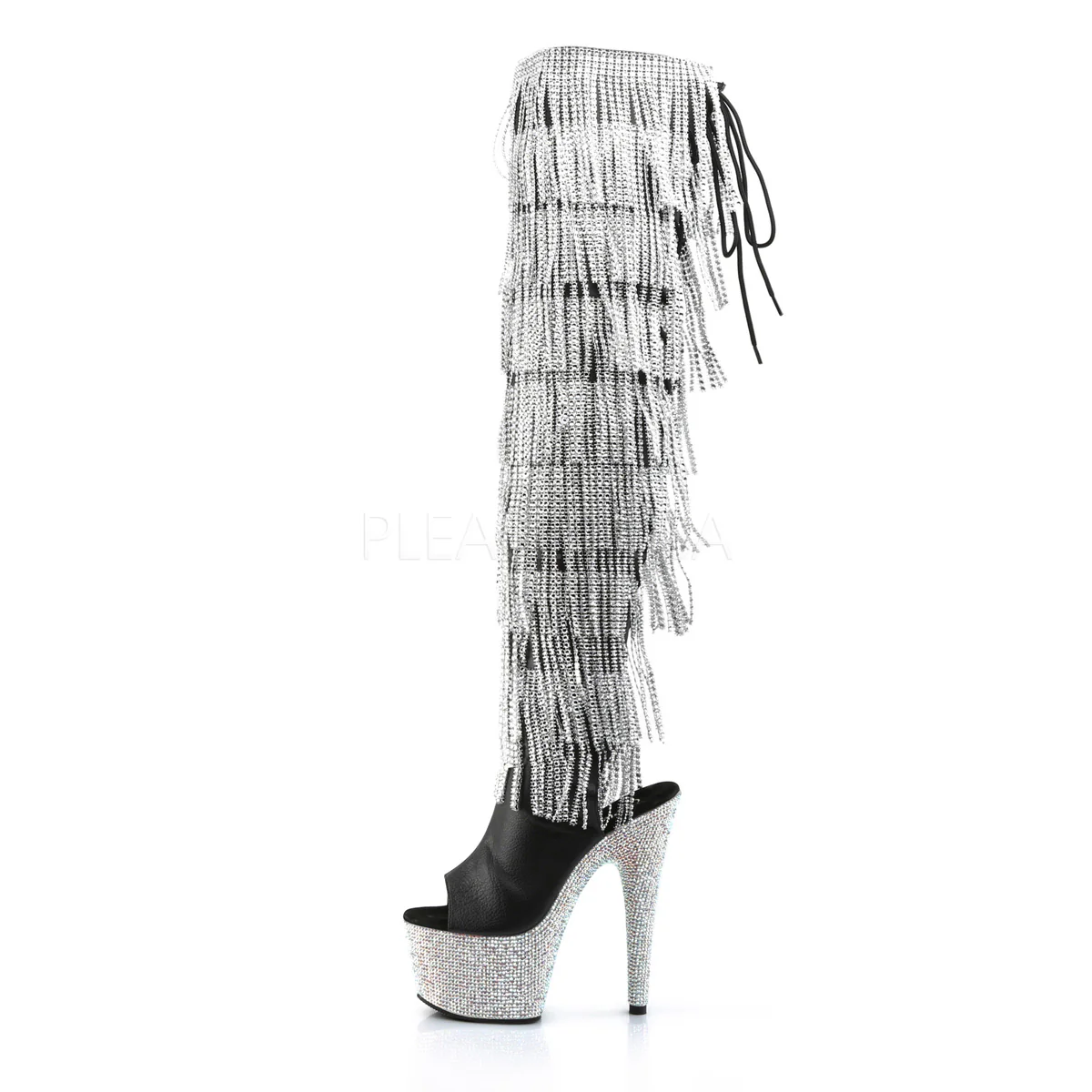 BEJEWELED-3019RSF-7  Black Faux Leather-Silver/Silver Multi RS - Image 3
