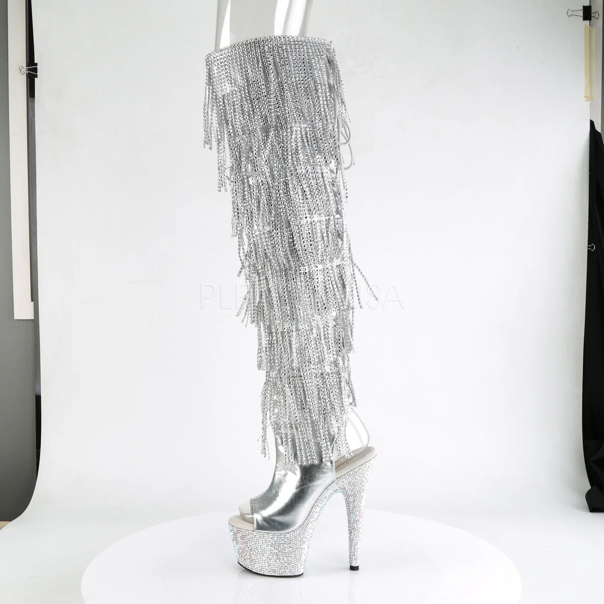 BEJEWELED-3019RSF-7  Silver Metallic Pu-Silver/Silver Multi RS - Image 3