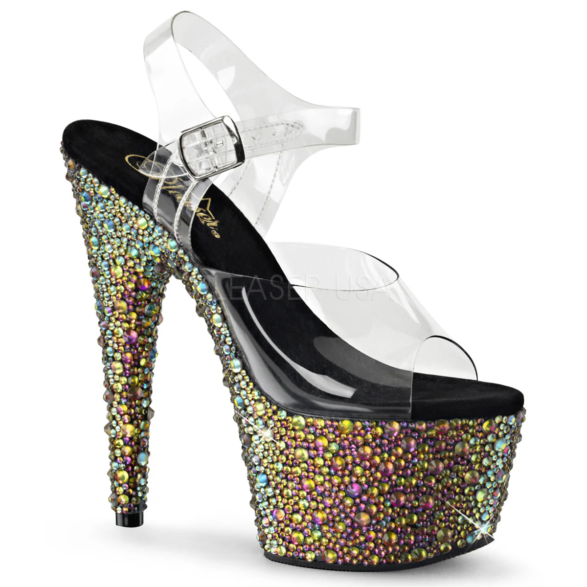 BEJEWELED-708MS  Clear/Green Multi RS