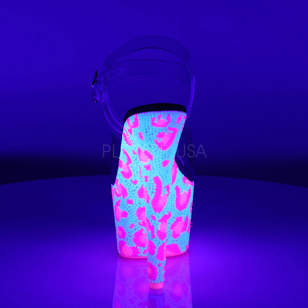 BEJEWELED-708UVLP  Clear/Neon White-Neon Hot Pink - Image 4