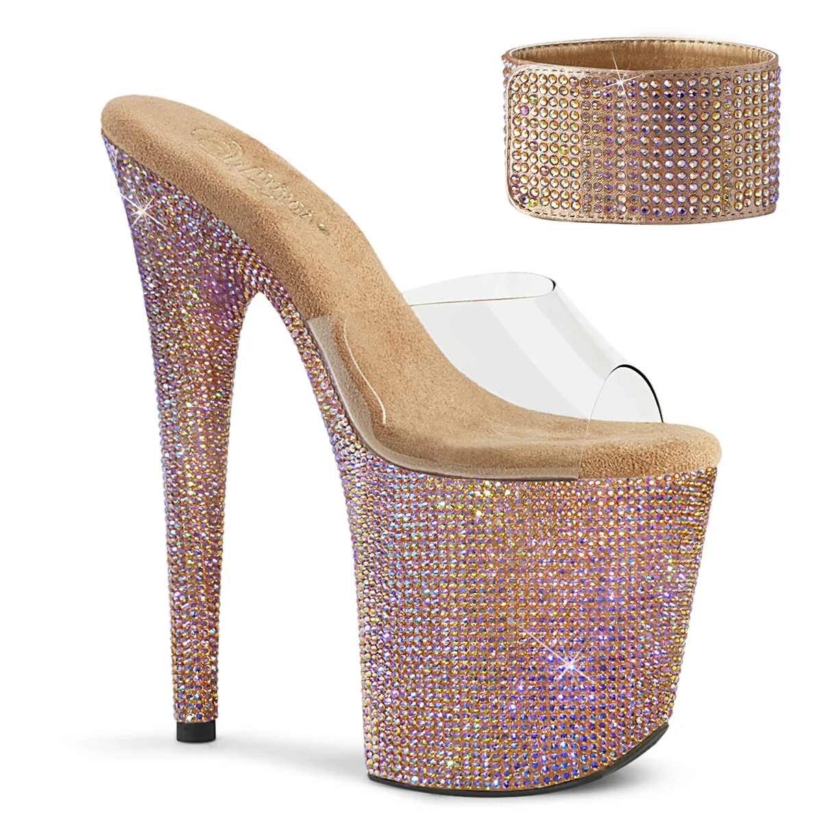 BEJEWELED-812RS Clear/Rose Gold Multi RS
