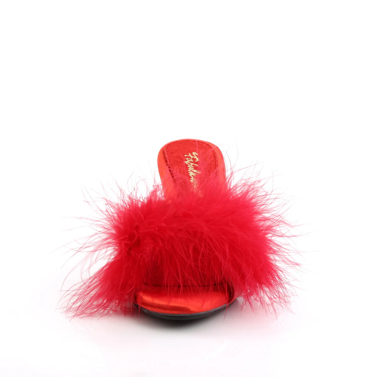 BELLE-301F Red Pu-Fur/Clear - Image 2