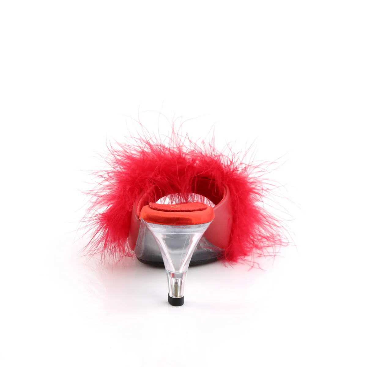 BELLE-301F Red Pu-Fur/Clear - Image 4