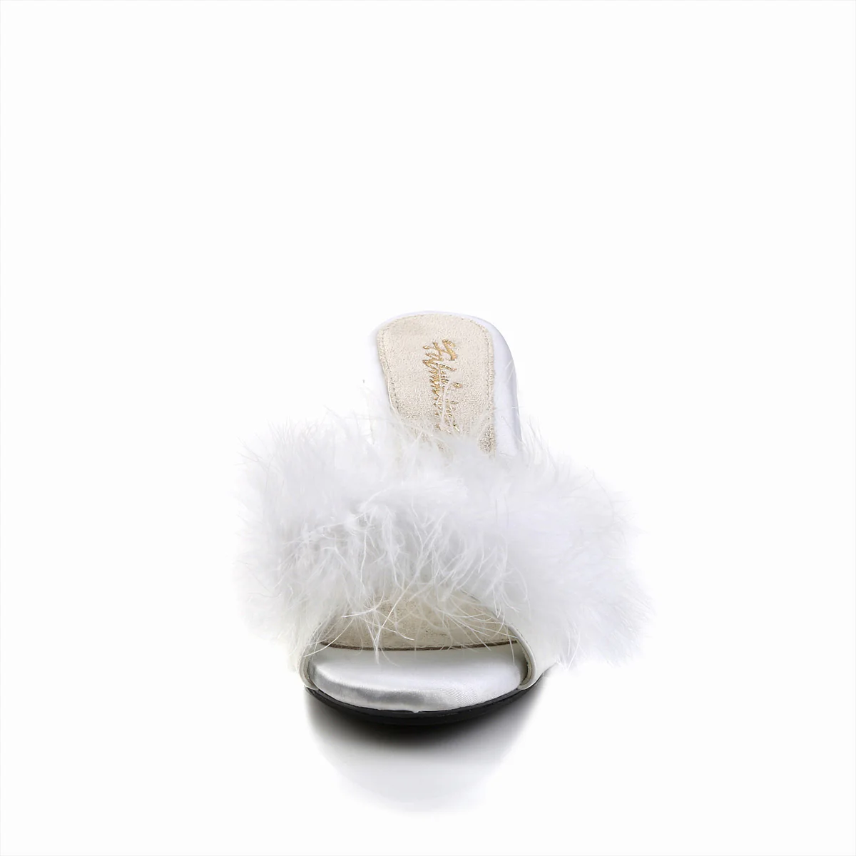 BELLE-301F  White Pu-Fur/Clear - Image 2