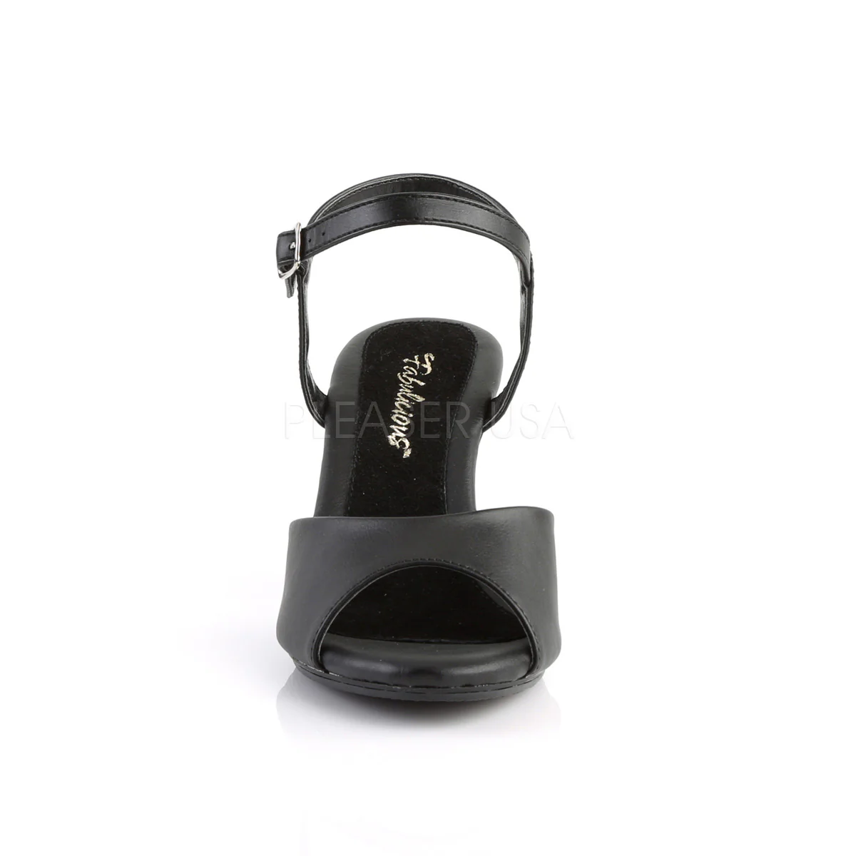BELLE-309 Black Faux Leather/Black Matte - Image 2
