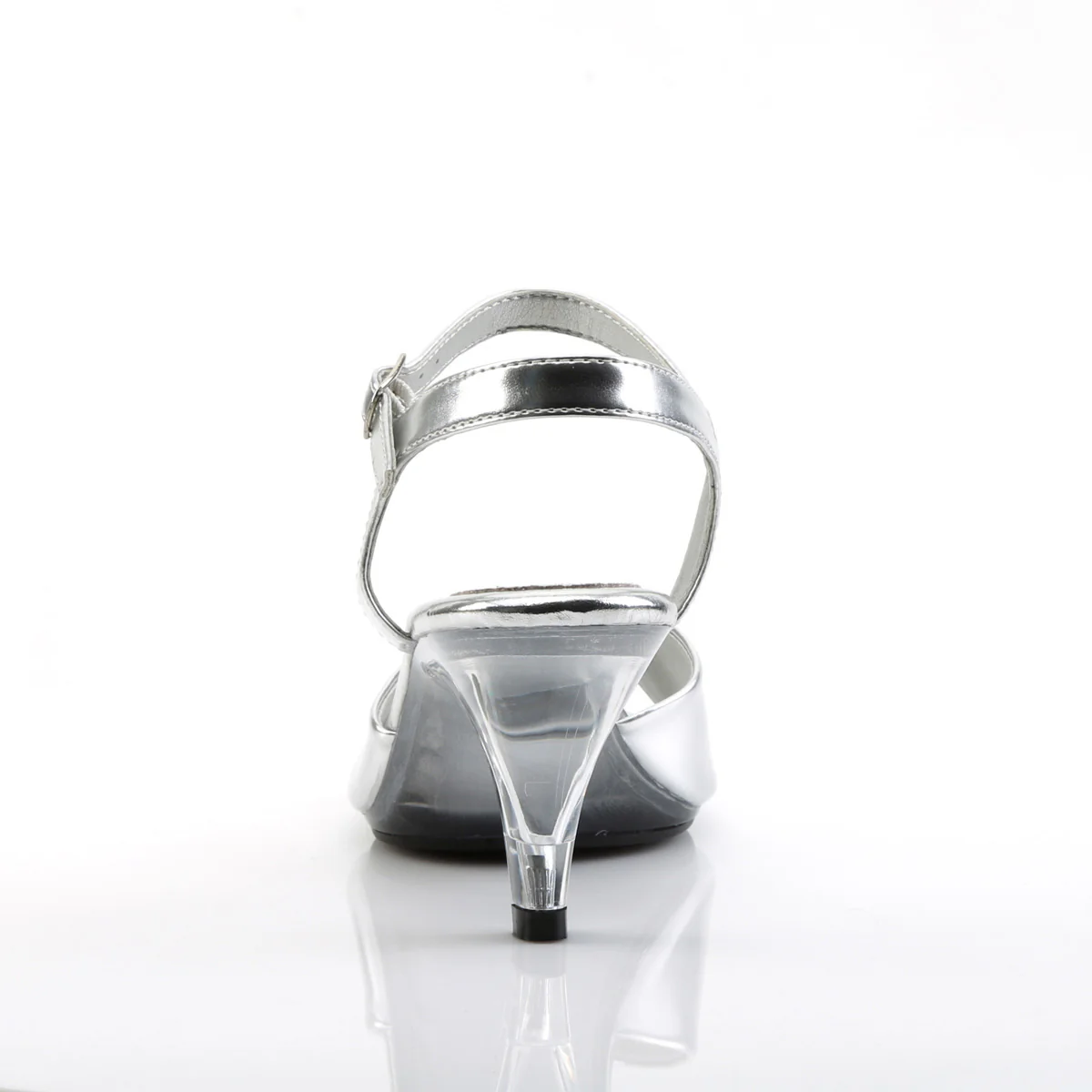 BELLE-309 Silver Metallic Pu/Clear - Image 4