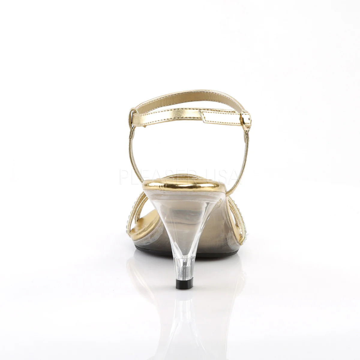 BELLE-316  Gold Metallic Pu/Clear - Image 4