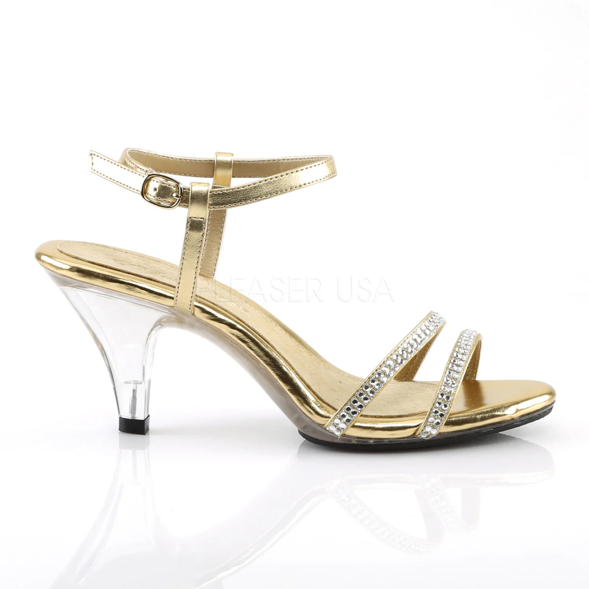BELLE-316  Gold Metallic Pu/Clear - Image 5