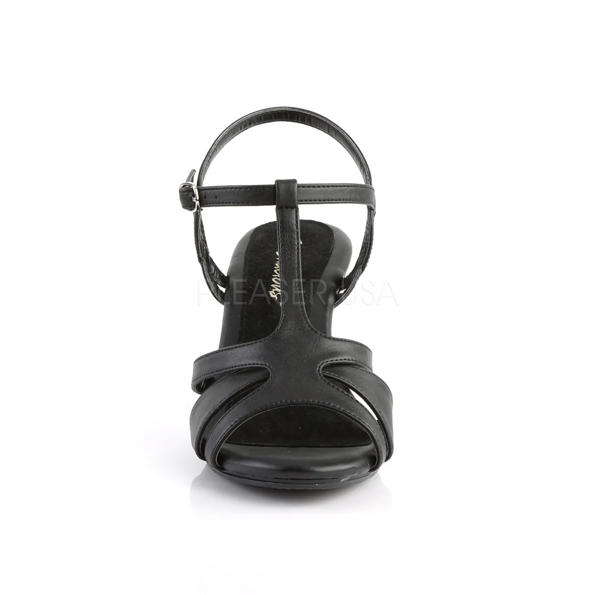 BELLE-322 Black Faux Leather/Black Matte - Image 2