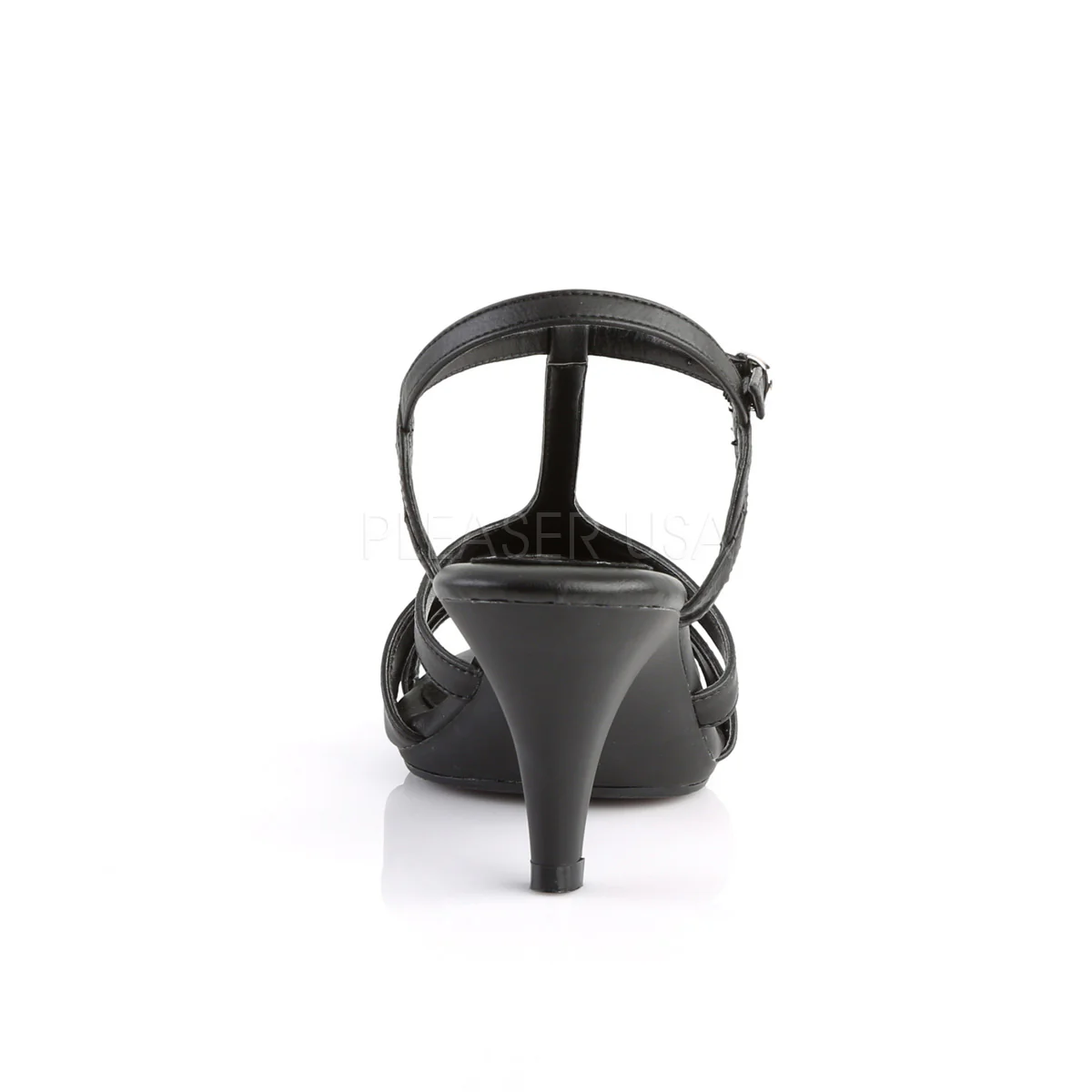 BELLE-322 Black Faux Leather/Black Matte - Image 4
