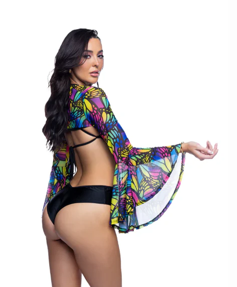 Bell-Sleeve Shrug - JR284 Mushroom - Image 4