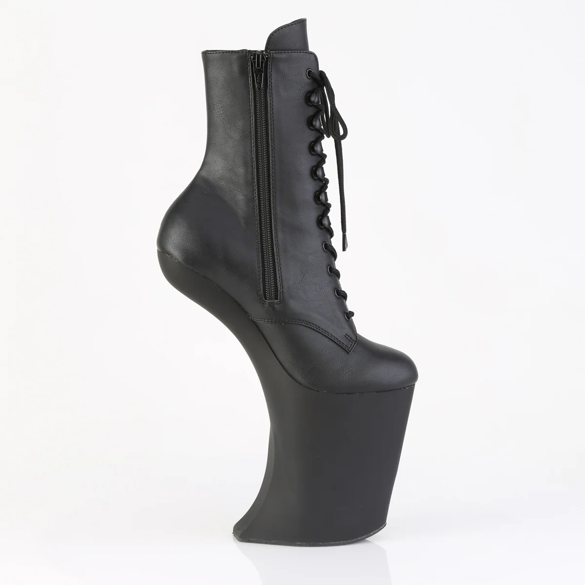 BEWITCHED-1020 Black Faux Leather/Black Matte - Image 5
