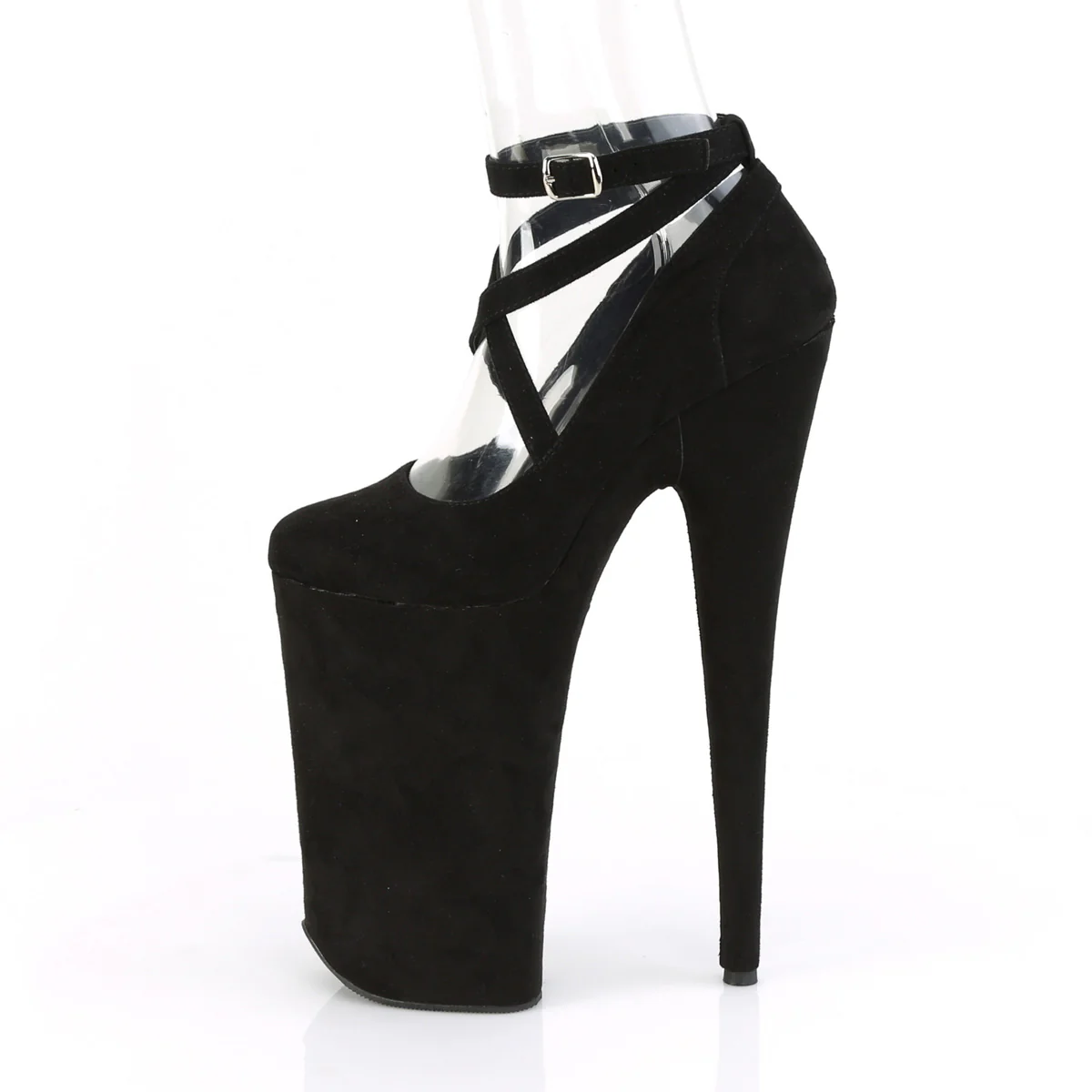 BEYOND-087FS  Black Faux Suede/Black Faux Suede - Image 3
