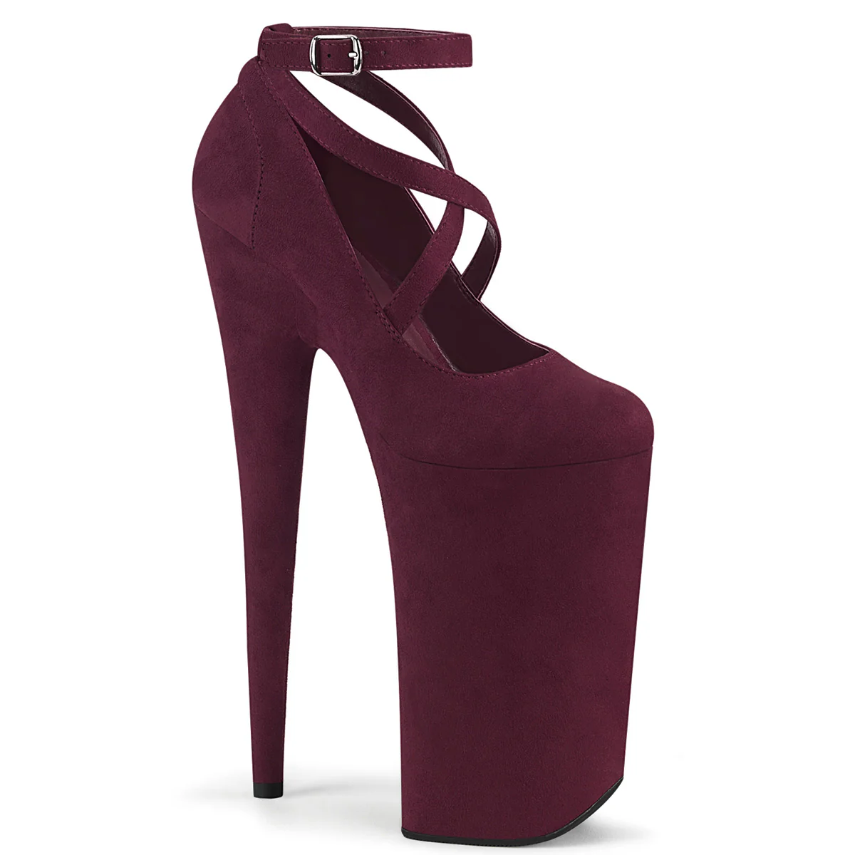 BEYOND-087FS Burgundy Faux Suede/Burgundy Faux Suede