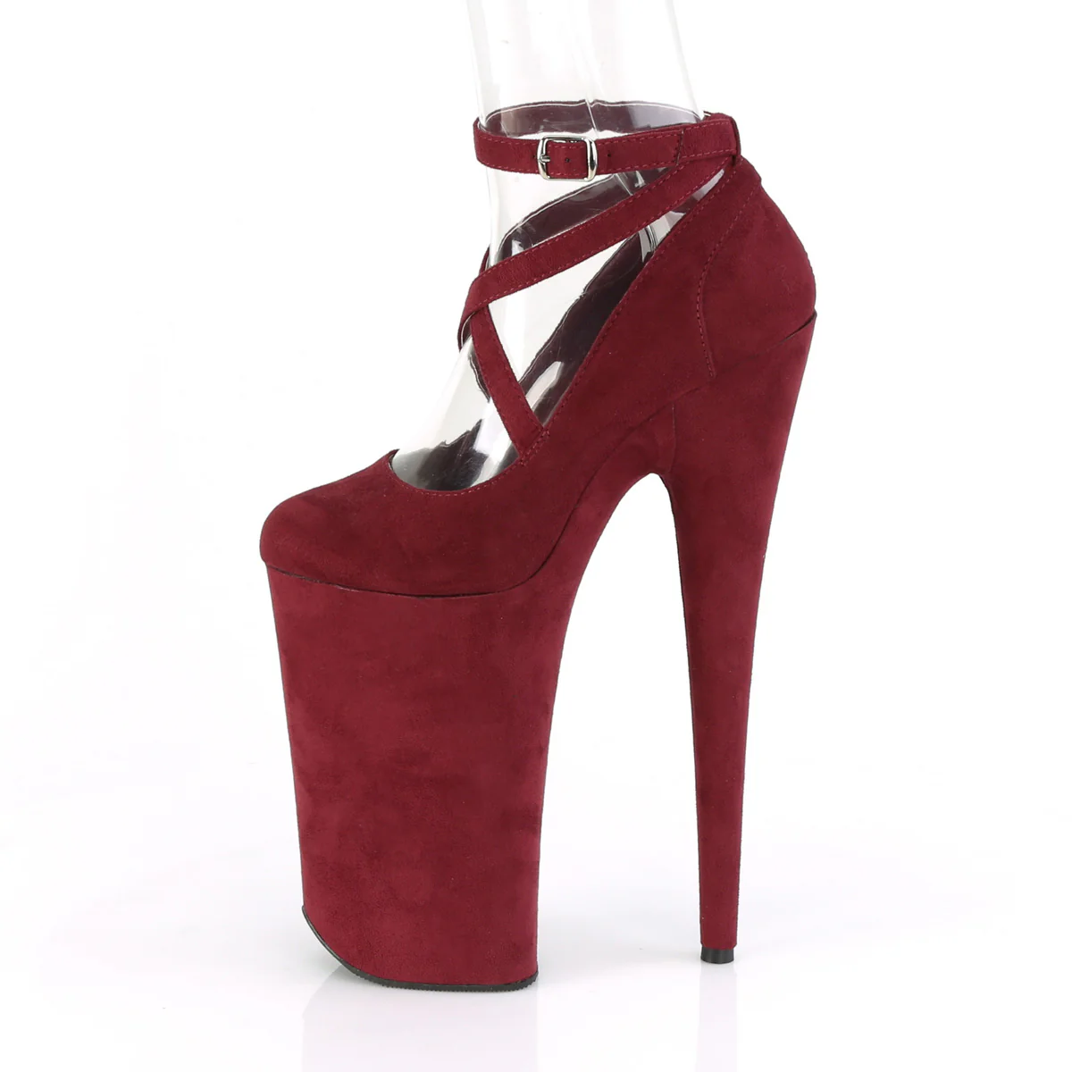 BEYOND-087FS Burgundy Faux Suede/Burgundy Faux Suede - Image 3