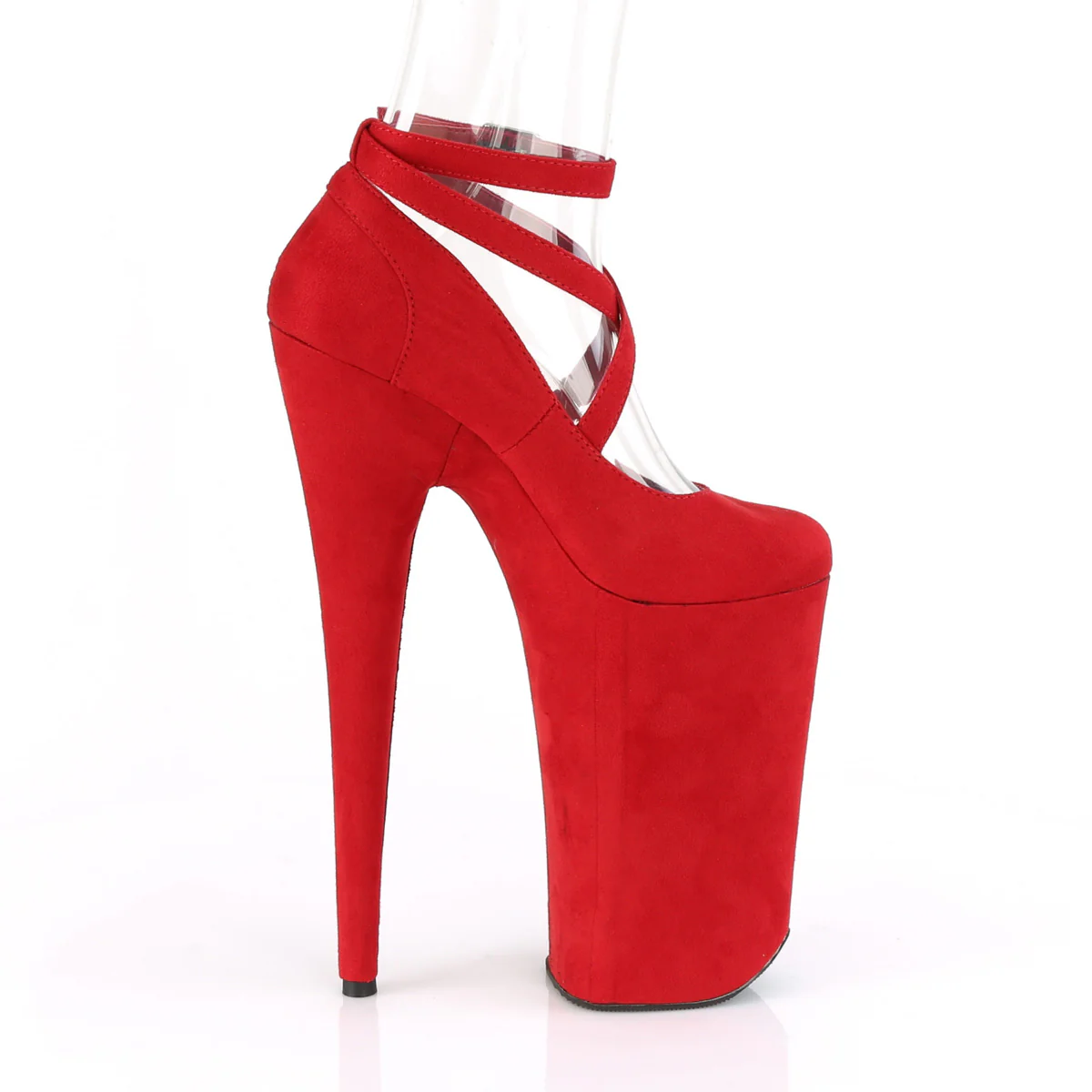 BEYOND-087FS Red Faux Suede/Red Faxu Suede - Image 5