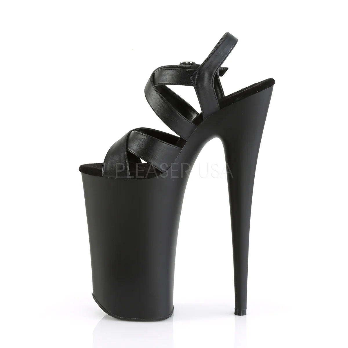 BEYOND-097  Black Faux Leather/Black Matte - Image 2