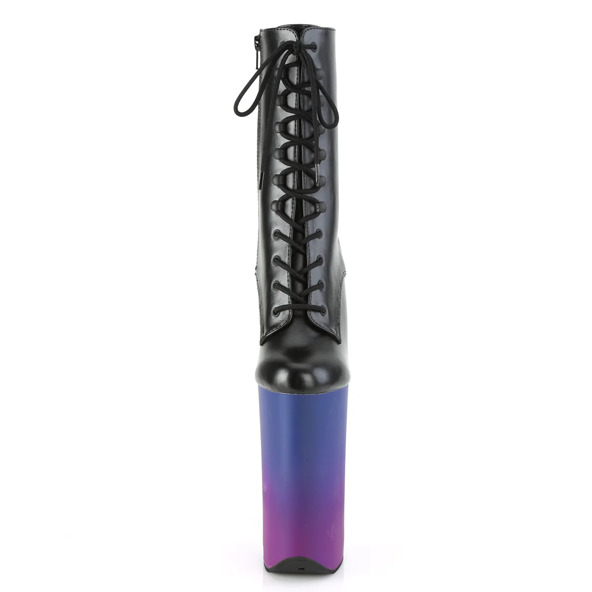 BEYOND-1020BP Black Faux Leather/Blue-Purple Ombre - Image 2