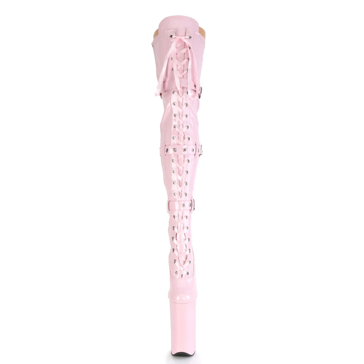 BEYOND-3028  Baby Pink Stretch Patent/Baby Pink - Image 2