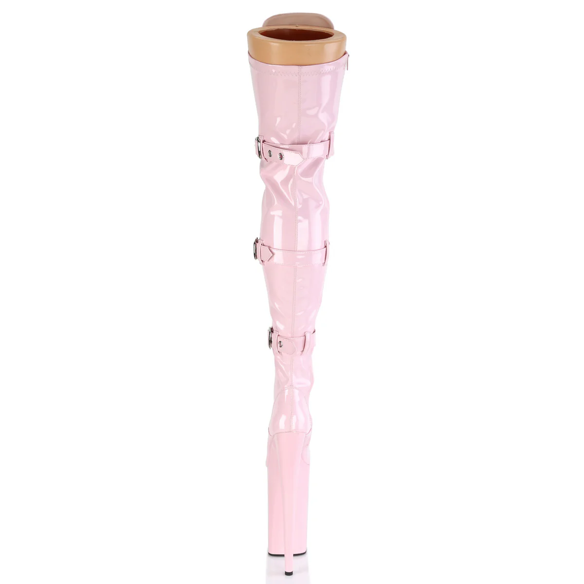 BEYOND-3028  Baby Pink Stretch Patent/Baby Pink - Image 4
