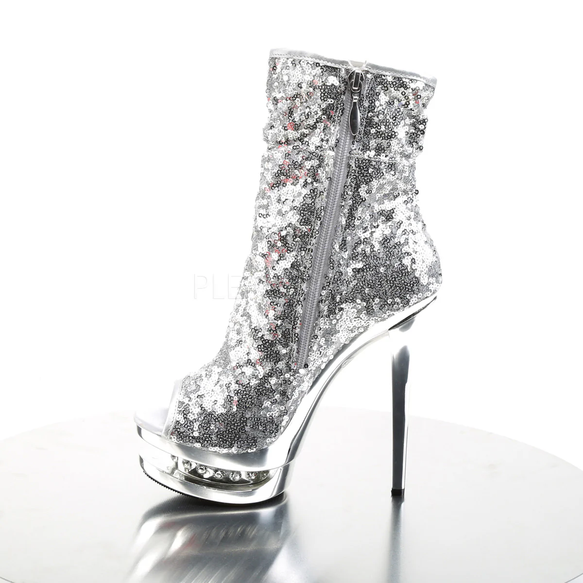 BLONDIE-R-1008  Silver Sequins/Silver Chrome - Image 3