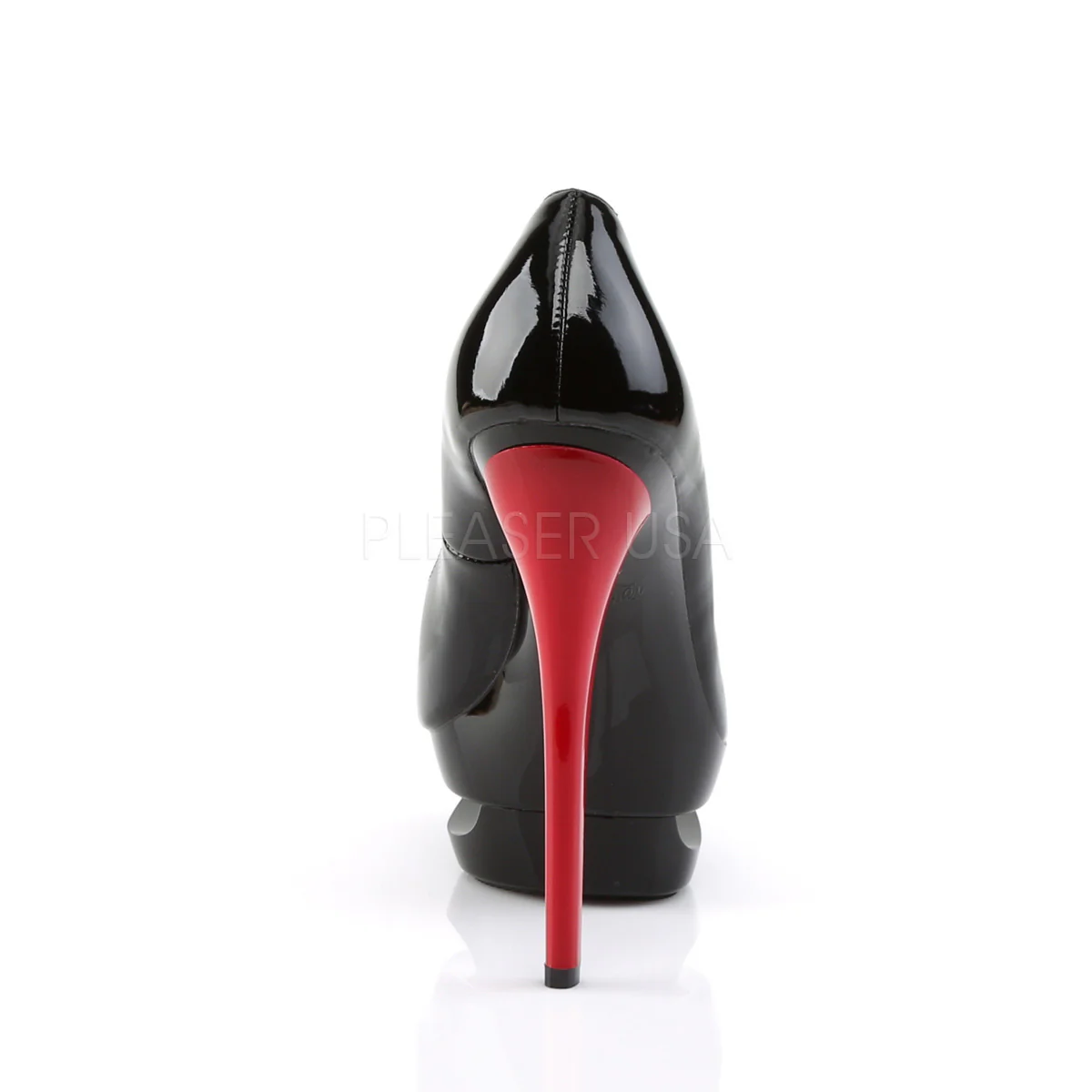 BLONDIE-685 Black Patent/Black-Red - Image 4