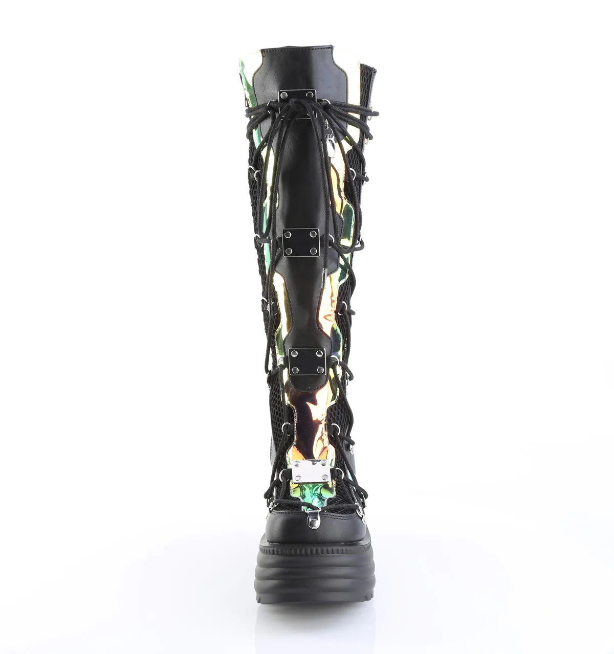 BLAZE-152  Black Vegan Leather- Magic Mirror - Image 2