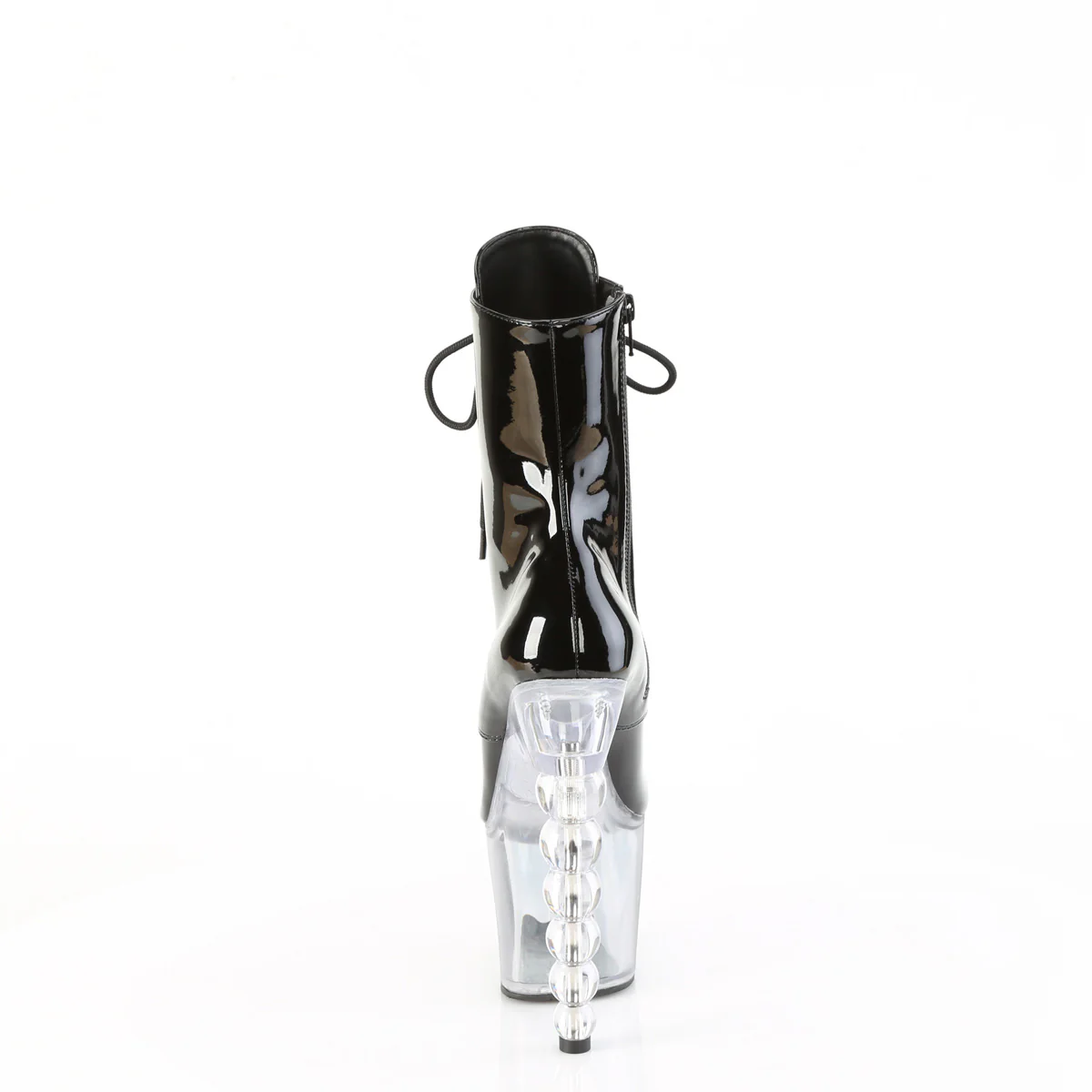 BLISS-1020BC Black Patent/Black-Clear Ombre - Image 4