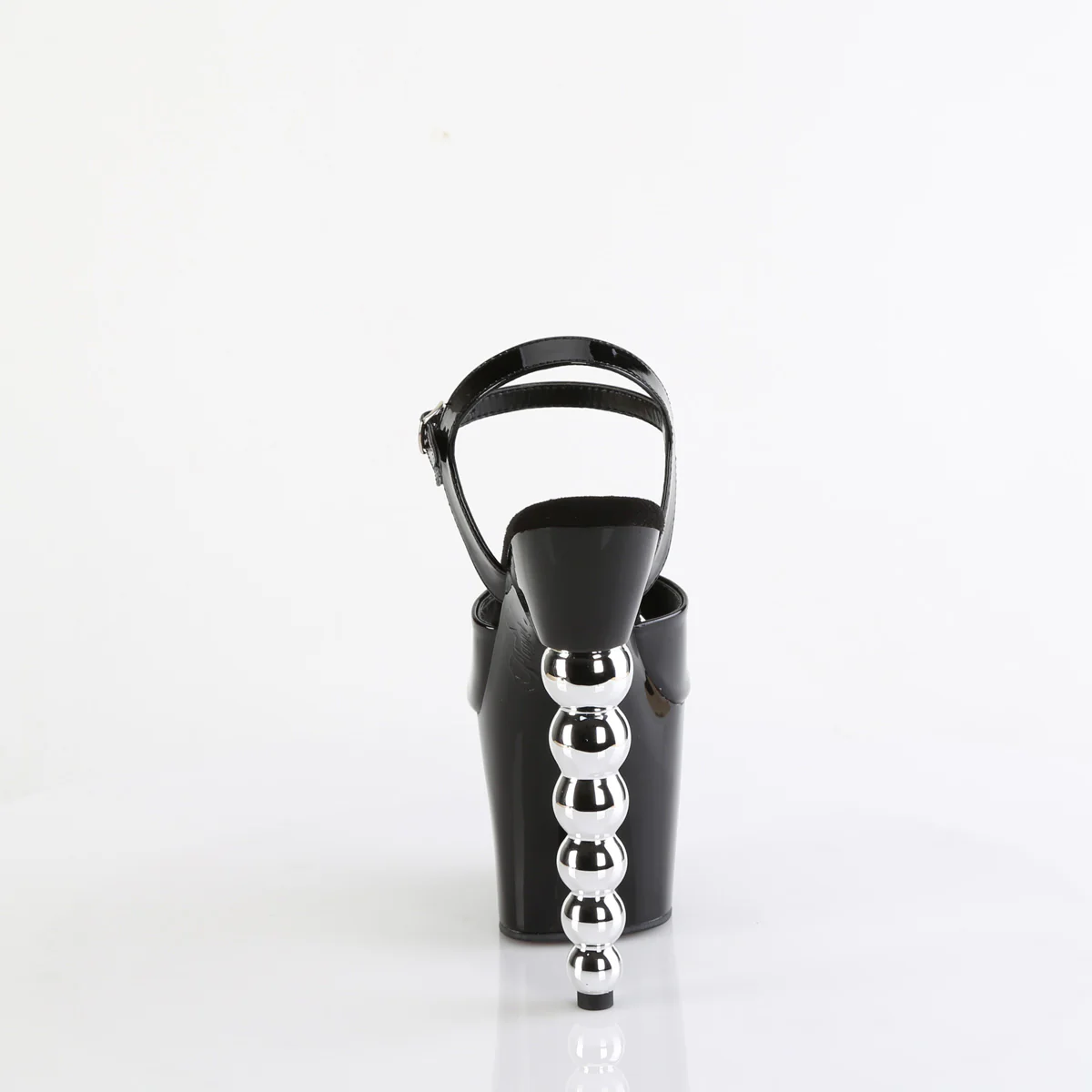 BLISS-709  Black Patent/Black-Silver Chrome - Image 4