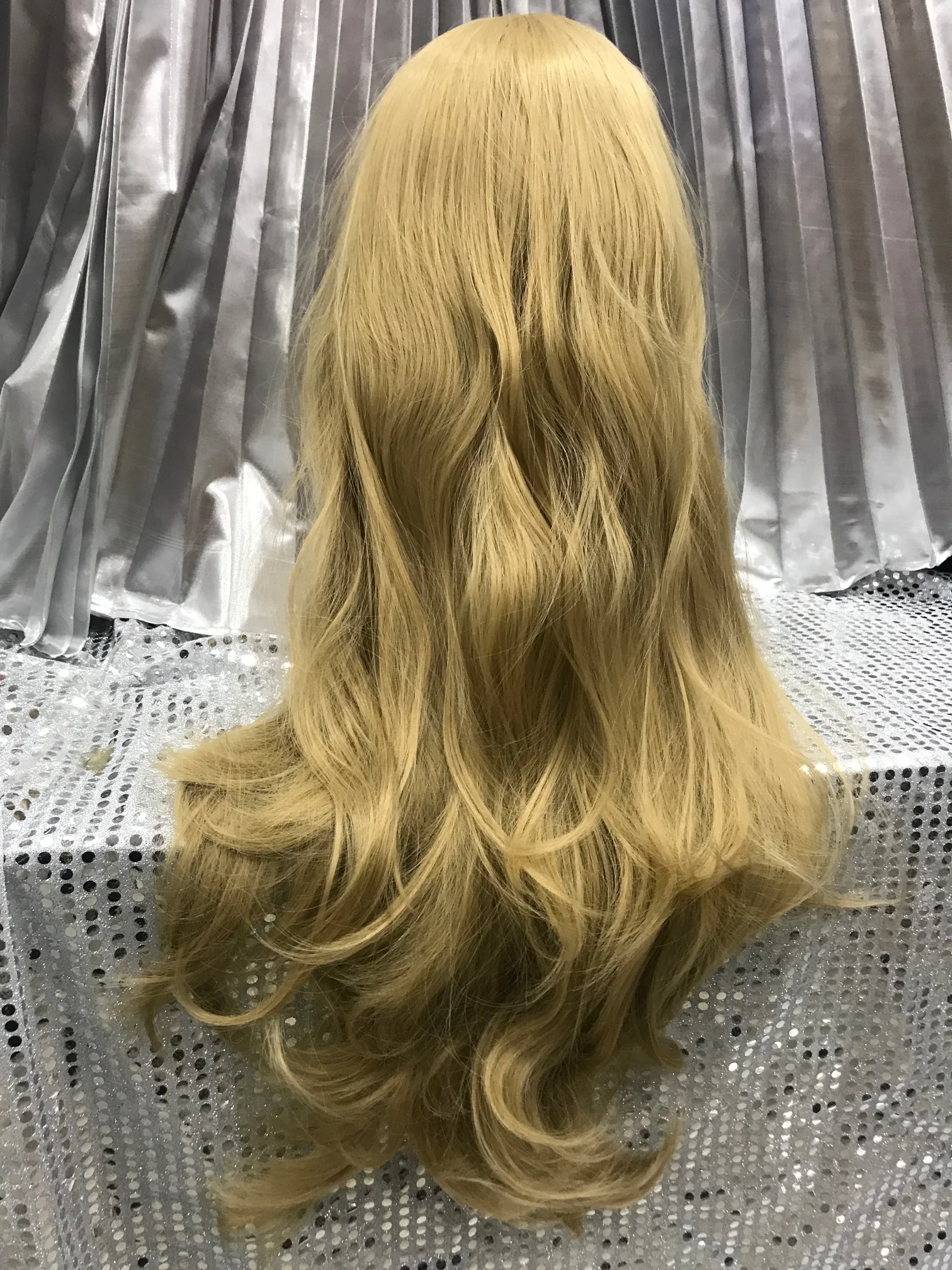 Blond 24"Heat Resistant lace Front Wig With Baby Hairs - Image 3