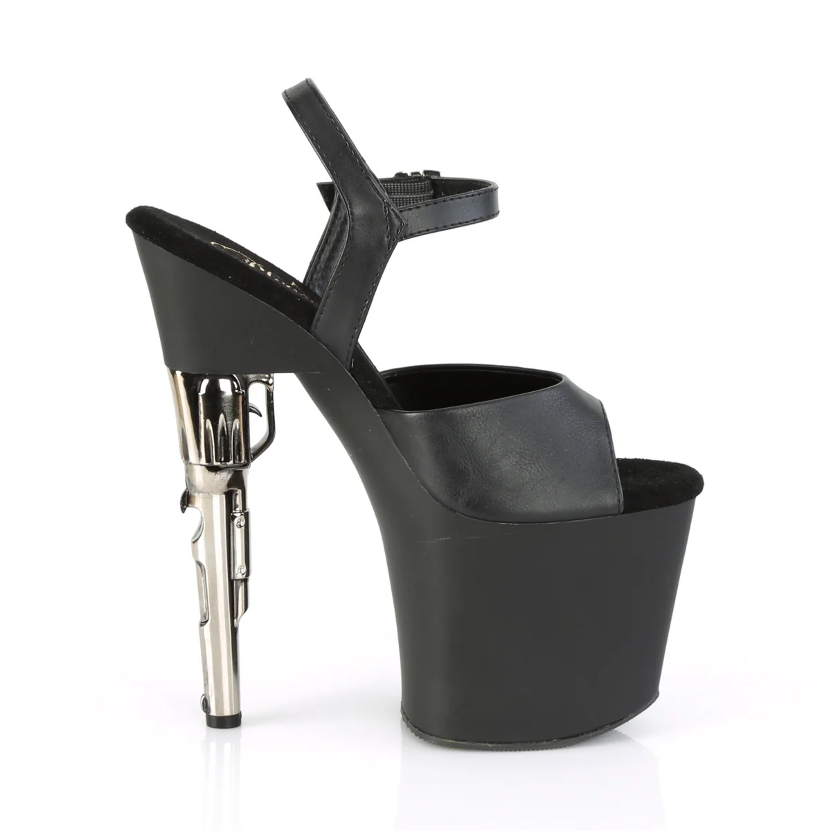 BONDGIRL-709  Black Faux Leather/Black Matte - Image 5