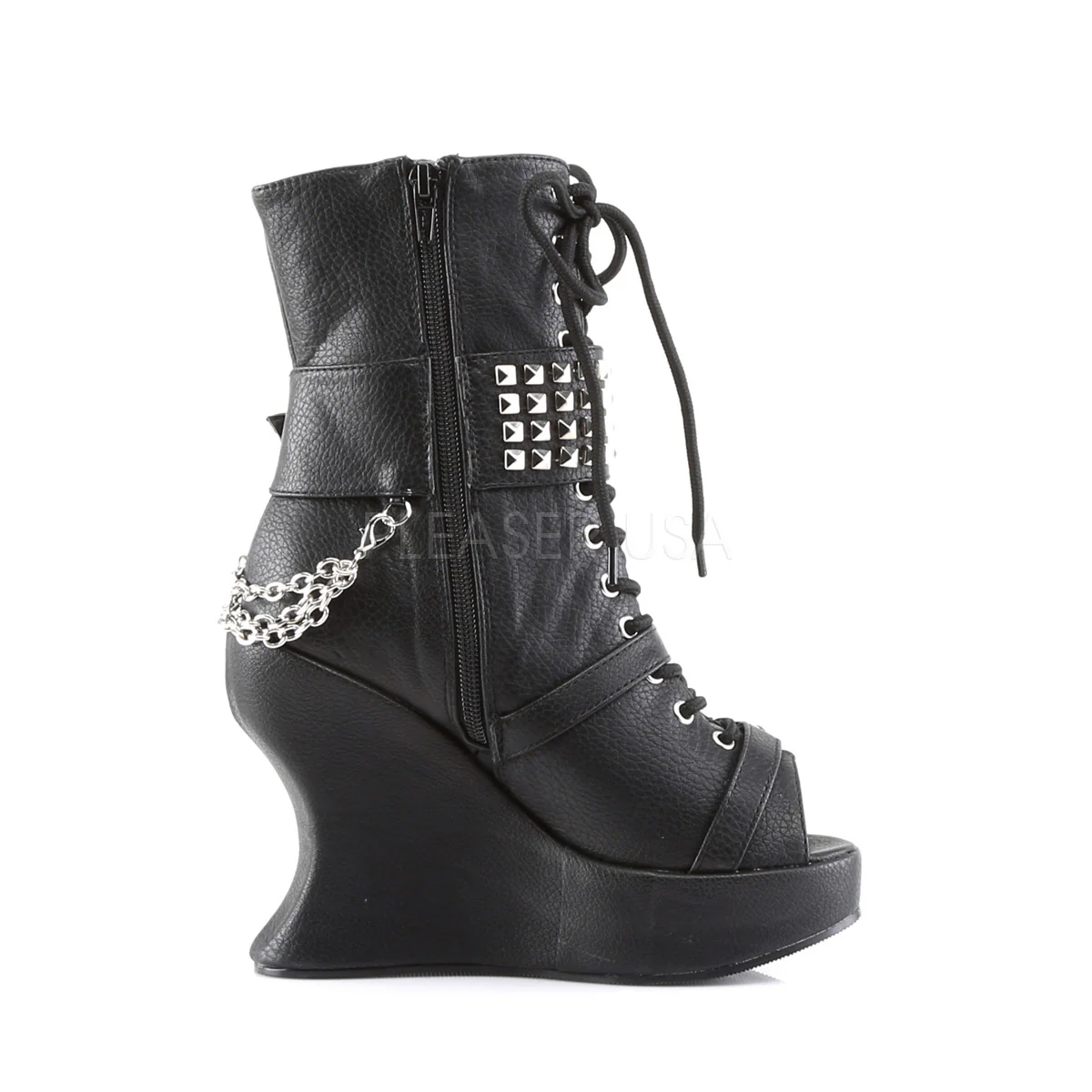 BRAVO-89  Black Vegan Leather - Image 5