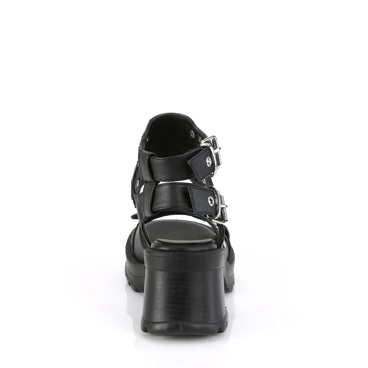 BRATTY-07  Black Vegan Leather - Image 4