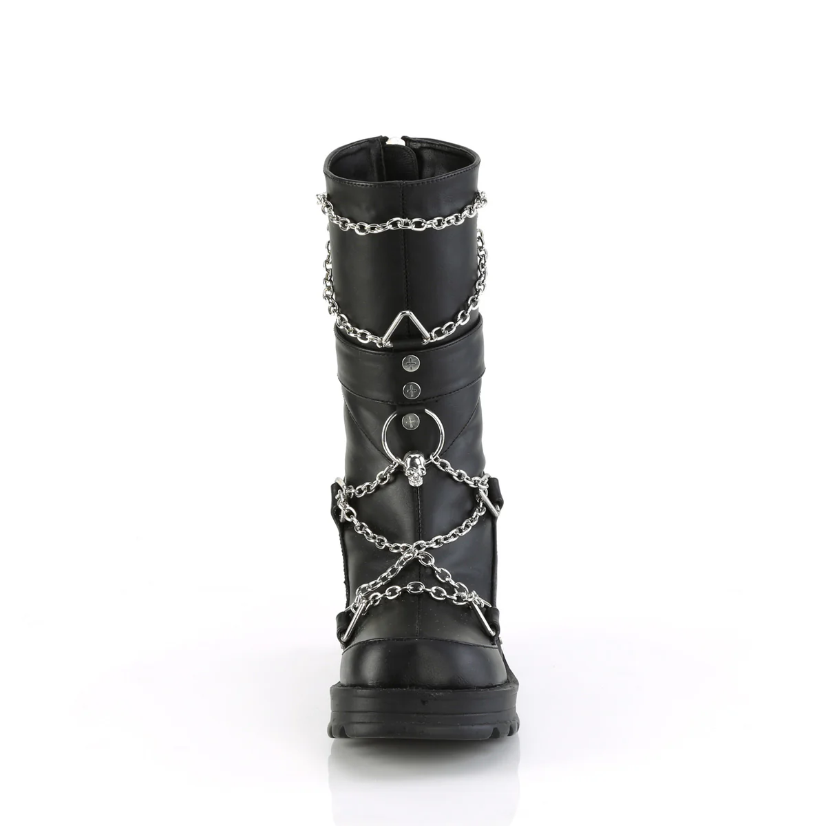 BRATTY-120  Black Vegan Leather - Image 2