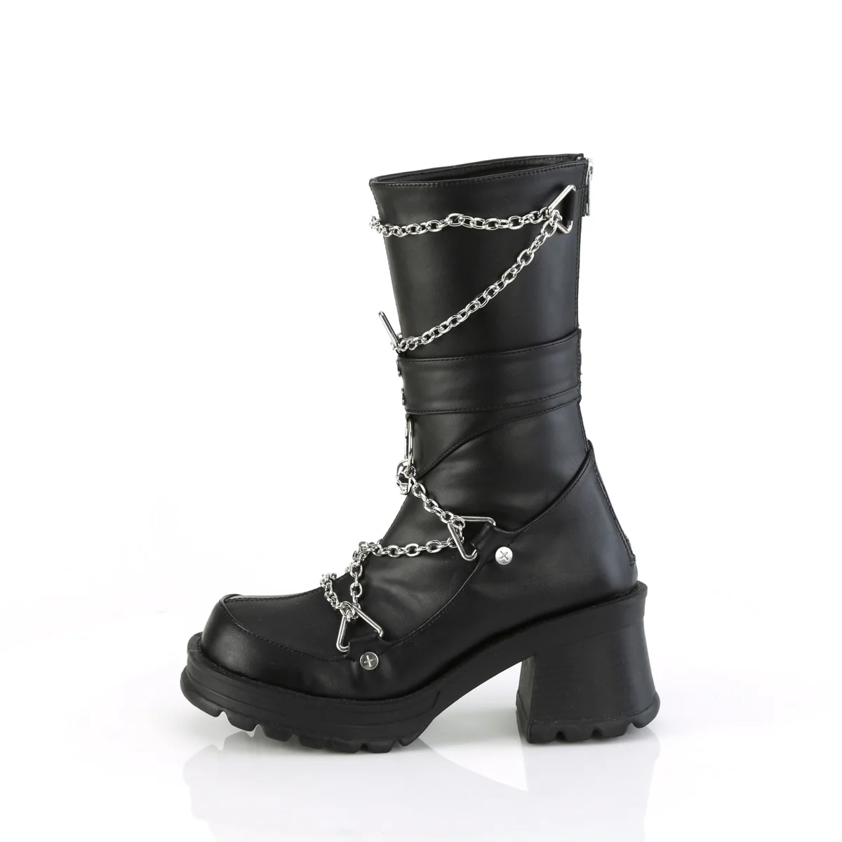 BRATTY-120  Black Vegan Leather - Image 3