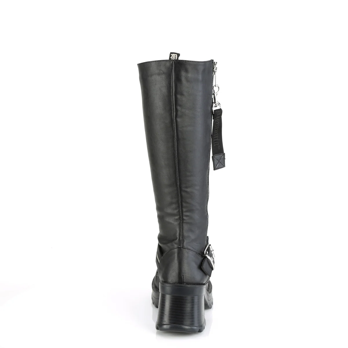 BRATTY-206  Black Vegan Leather - Image 4