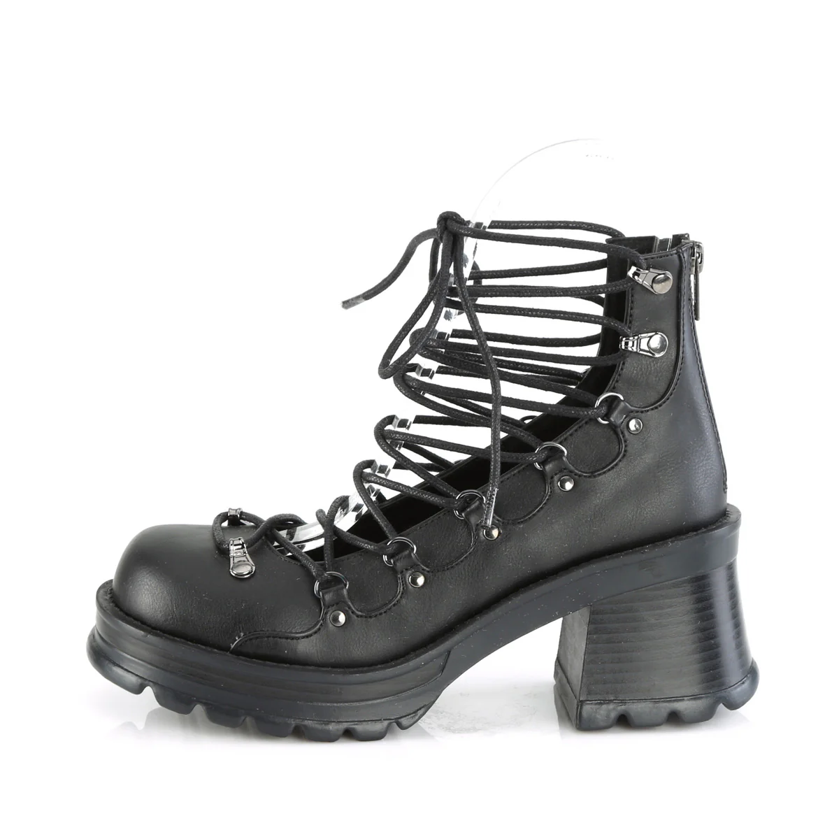 BRATTY-32 Black Vegan Leather - Image 3