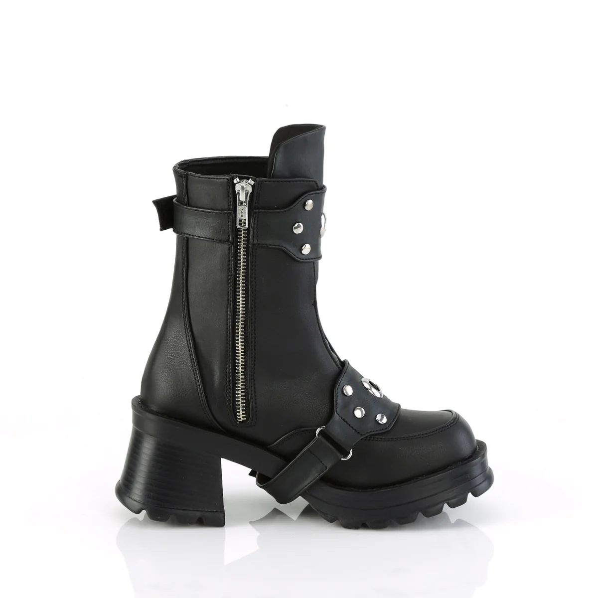 BRATTY-56 Black Vegan Leather - Image 5