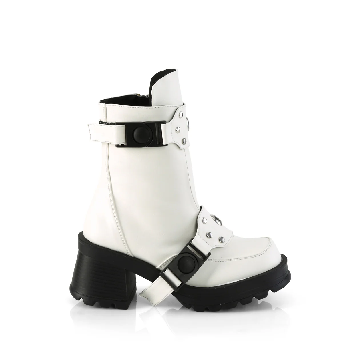 BRATTY-56  White Vegan Leather - Image 5