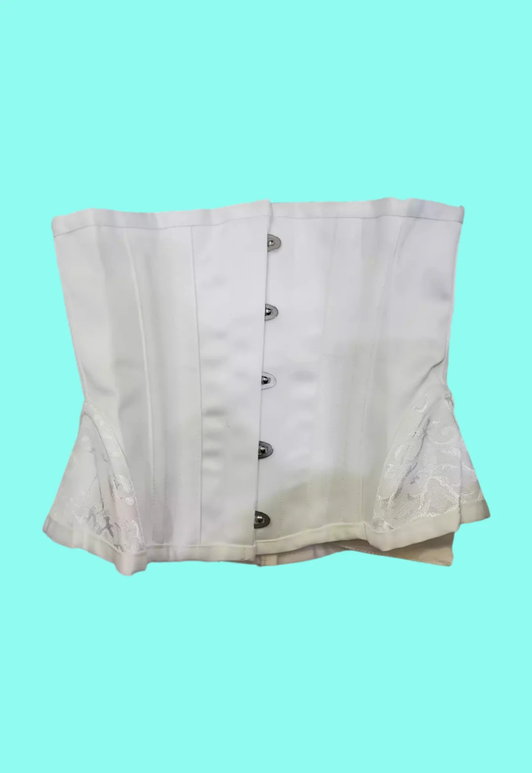 Steel Boned Waist Corset With Hip Panels - Image 9